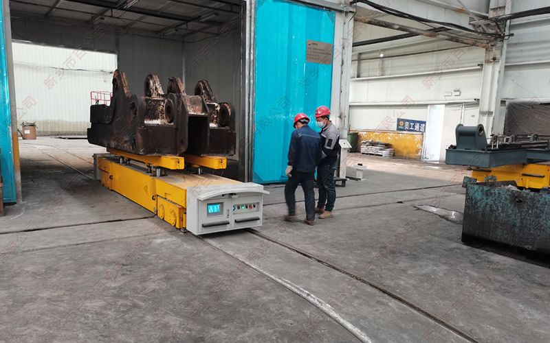 電動(dòng)軌道地平車在噴砂、清洗、噴漆、烘干等噴涂工序中的應(yīng)用