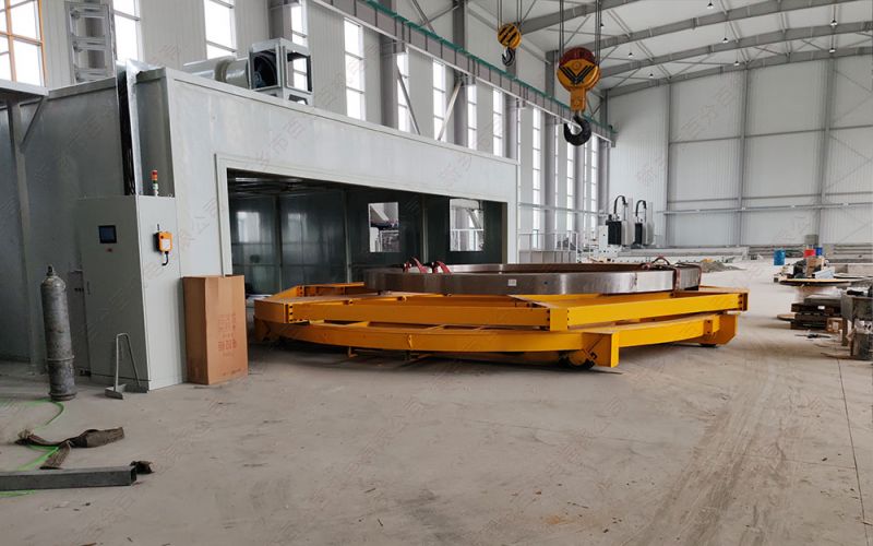 環(huán)保設備噴砂房配套的有軌電動轉(zhuǎn)運車：效率、安全、環(huán)保