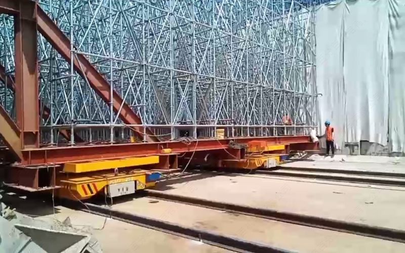 多臺(tái)軌道地平車(chē)同步運(yùn)行案例和應(yīng)用