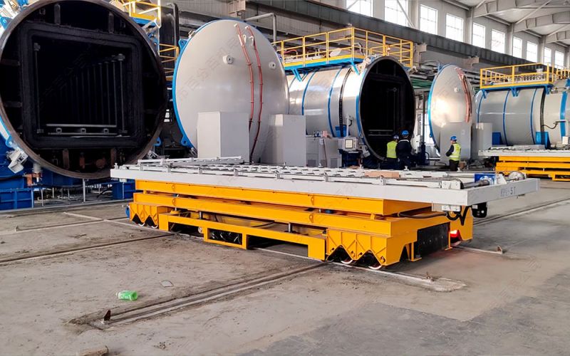 真空爐送料利器：軌道電動平臺車的精密設計與硬核配置