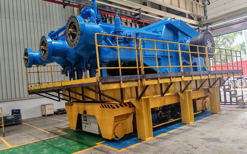 超大型工件噴涂作業(yè)為什么大多選用地軌平板車作為轉運工具